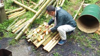 広島の建築設計事務所　かんくう建築デザインの玉ねぎ縛り