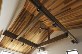 広島市安佐南区　建築設計事務所　かんくう建築デザイン　八木の家　フリースペース天井
