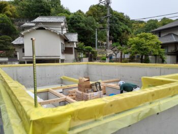 広島市安佐南区　建築設計事務所　かんくう建築デザイン　土台敷