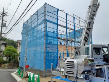 広島市安佐南区　建築設計事務所　かんくう建築デザイン　棟上げ