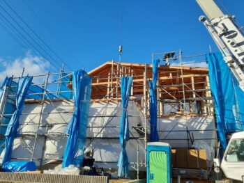 広島市安佐南区　建築設計事務所　かんくう建築デザイン　棟上